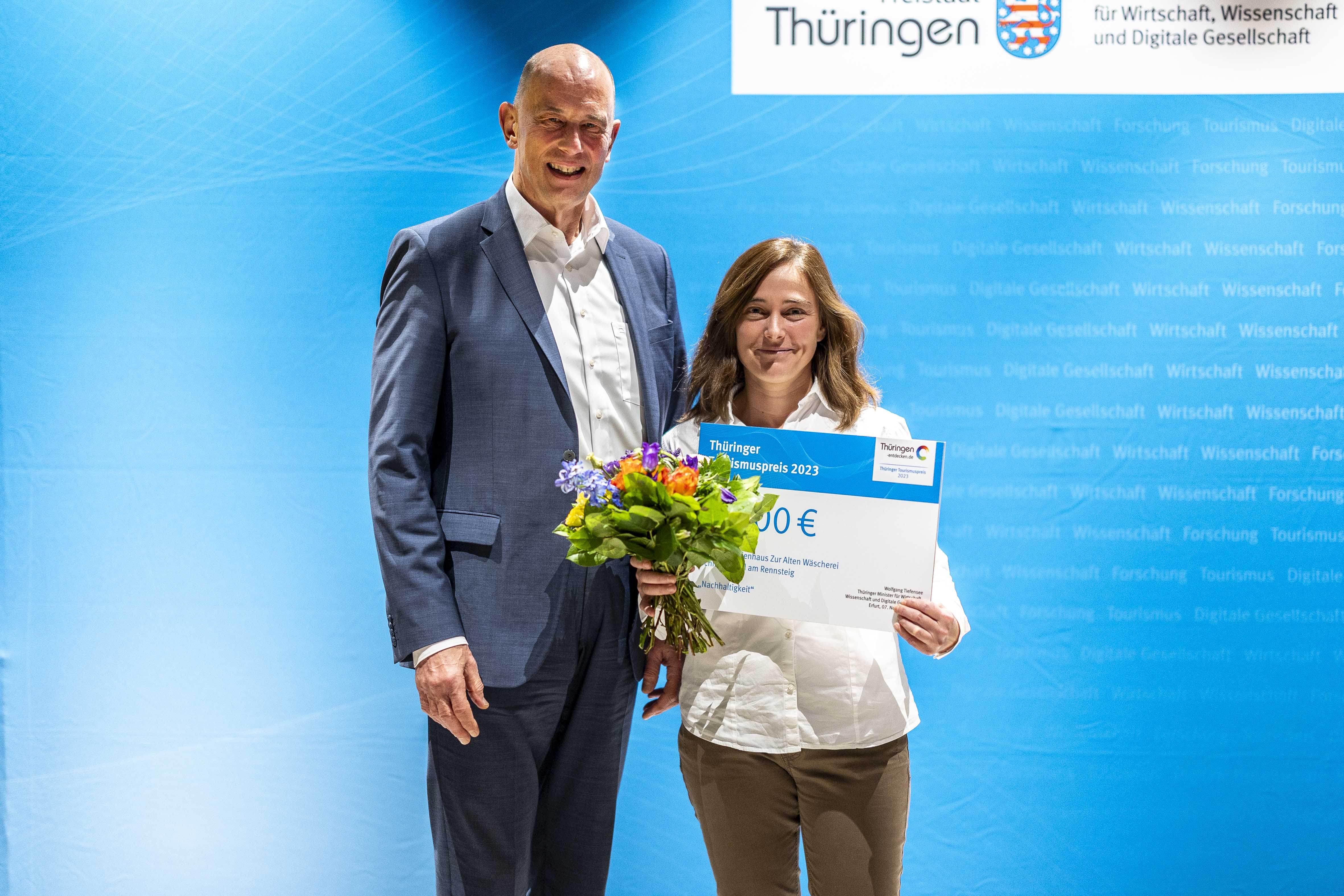 Preisverleihung Thüringer Tourismuspreis 2023 an Karoline Thielen-Wollscheid